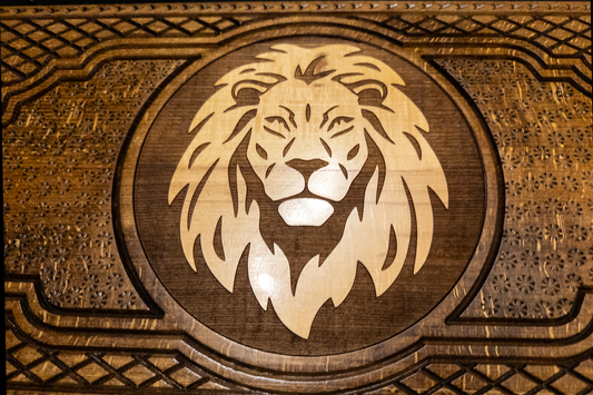 «Leul de Aur» – Набор (стол + шашки), 60×60 см,