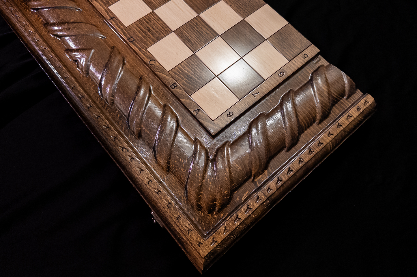 Стол Spirala Naturii, дамка и шахматы 3 в 1. 60x60 см