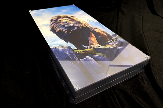 Exclusiv: Салфетка из закалённого стекла "Царь зверей" 50x50 см